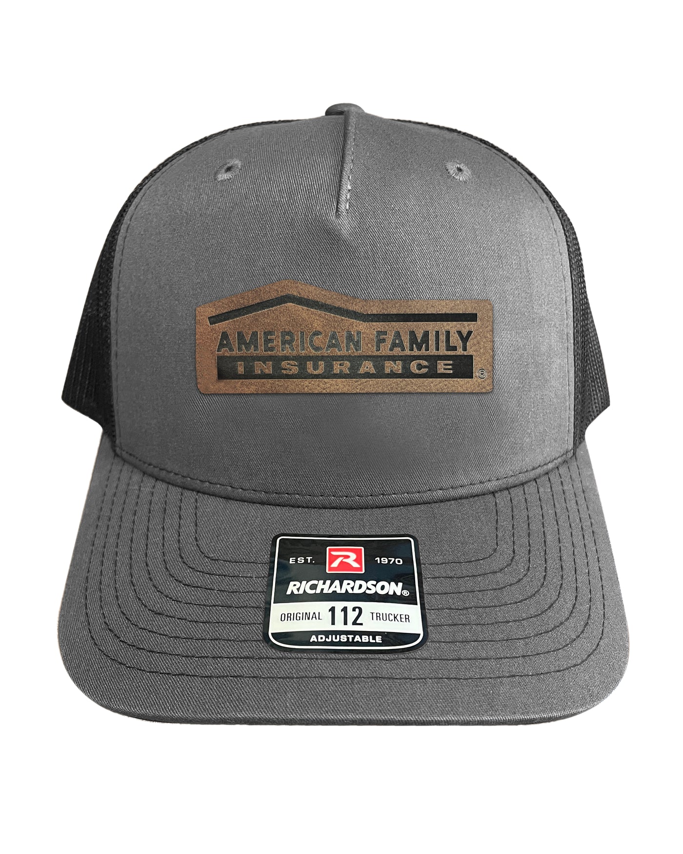 Richardson 112FP Snapback Hat with Leather Patch